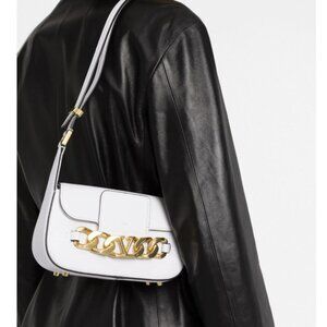 Valentino - Small VLOGO Chain Leather Shoulder Bag